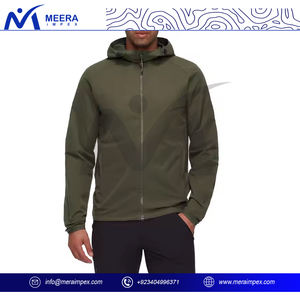 Chaqueta cortavientos de moda para hombre, impermeable, transpirable, a prueba de viento, ligera, para deportes al aire libre, con diseño reflectante, servicio OEM - Product Image 3