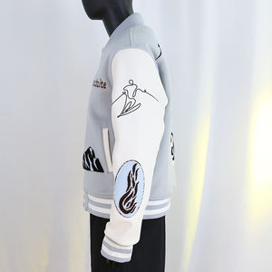 Chaquetas Varsity Personalizadas al por Mayor con Logotipo, Parches de Lana, Bordado Chenille, Chaqueta de Invierno, Ropa de Calle, Chaquetas Varsity Modernas para Hombre - Product Image 6