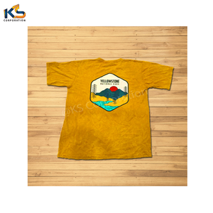 Camiseta Vintage para Hombre, 100% Algodón, Lavada con Ácido, Tejida, con Diseño Serigrafiado, Fabricante Profesional Personalizado - Product Image 6