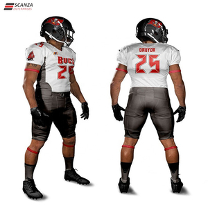 Ensemble d'uniformes de football américain pour hommes, maillot et pantalon de football, uniforme d'équipe sportive, ensemble de vêtements de football athlétique avec maillot rembourré - Product Image 5