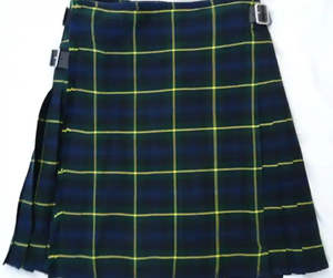 Kilts utilitaires avec lanières en cuir Kilts pour hommes Jupes écossaises hybrides noires en coton et tartan grande taille pour hommes - Product Image 5
