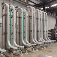 Convoyeurs de cale de serrage de garde d'inclinaison de levage vertical en aluminium Bifa pour applications hygiéniques