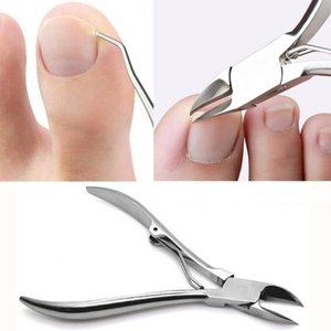 Pince à cuticules au Cobalt professionnelle lame incurvée en acier inoxydable pédicure Durable soin des ongles des orteils utilisation des doigts incarnés de haute qualité - Product Image 2