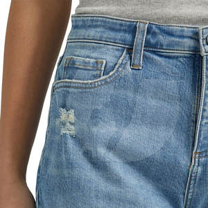 Venta al por mayor Made Women Jeans Shorts Low Moq Women Jeans Shorts Oem Service Women's Short - Product Image 4