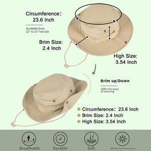 Chapeaux seau personnalisés d'extérieur avec logo, impression, broderie, vêtements de rue d'été, protection solaire, fabricant OEM ODM - Product Image 5