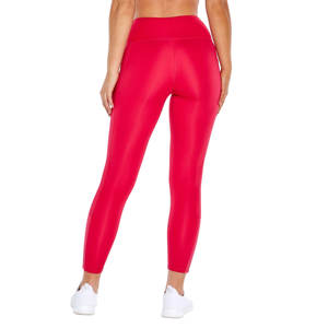 High Quality Polyester Spandex Full Length No Front Seamless <b>Leggings</b> <b>with</b> <b>Pockets</b> for Women High Waisted Soft Yoga Pants - Product Image 4