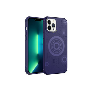 Netzy Luxury Deep Purple Silicone <b>Case</b> for iPhone 13 Pro <b>Wireless</b> <b>Charging</b> Compatible Protective Cover Blackshark Brand - Product Image 1