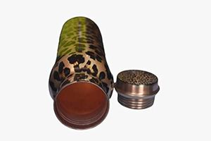 ขวดน้ำทองแดงพิมพ์ลายกันรั่วขวดน้ำทองแดงสำหรับเดินทางและยิมทำด้วยมือเพื่อสุขภาพ - Product Image 3