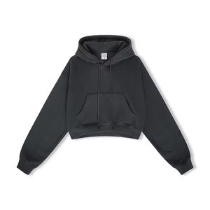 Sudadera Corta de Algodón para Mujer, Personalizable, Estilo Holgado - Product Image 2