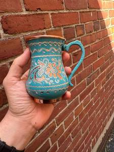 Eco-Friendly Copper Mug <b>Bottle</b> <b>Vintage</b> Hammered Brass Cup Moscow Mule Beer Coffee Jug/Cup - Product Image 3