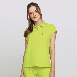 Ensemble de gommages en coton mélangé pour femmes à bas prix disponible dans toutes les couleurs et différentes tailles ensembles d'uniformes d'hôpital à séchage rapide unisexe - Product Image 4