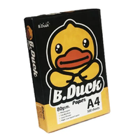 Papel de Copia Blanco B.DUCK A4, Ligero, 80 g/m², Duradero, Hecho en Tailandia para un Rendimiento Óptimo