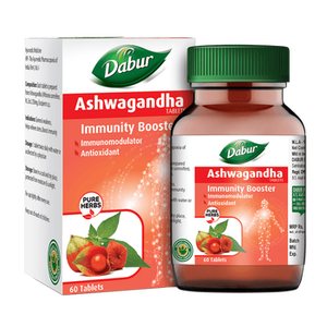 Tabletas de Ashwagandha Herbal Dabur, Suplemento Ayurvédico Natural que Apoya el Alivio del Estrés, la Energía y el Bienestar General - Product Image 2
