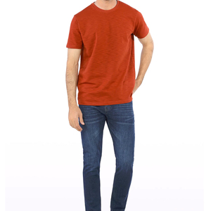 Camiseta de manga corta de algodón pesado más vendida, ropa de calle para jóvenes, logotipo personalizado, 100% algodón, patrón sólido, diseño liso a la moda - Product Image 4