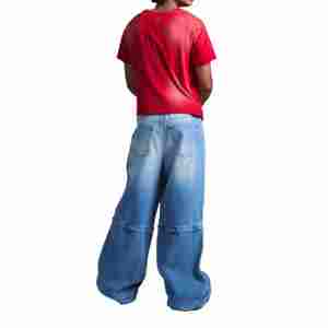 Wholesale <b>Cropped</b> T Shirt <b>Men</b> Blank 300gsm Heavyweight Plus Size <b>Men's</b> T-shirts Boxy 100% Cotton Streetwear <b>Men</b> T-shirts - Product Image 3