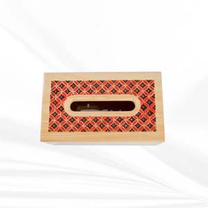 Boîte à mouchoirs en bois naturel de Style rustique porte-mouchoirs carré étanche pour salon ou salle de bain décor à la maison - Product Image 1