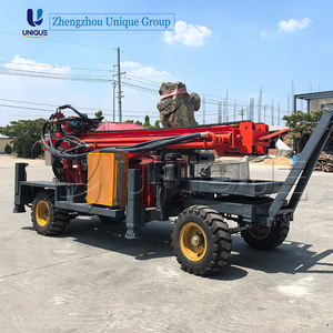 Foreuse de type roue DTH 400m, moteur diesel, pour puits d'eau, équipement de forage de puits, machine de forage pneumatique - Product Image 6