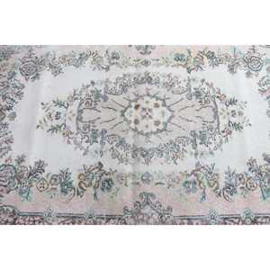 Vintage 4x7 ft Rug, Turkish Rug, <b>Brown</b> Oriental <b>Wool</b> Rug - Product Image 4