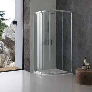 ห้องอาบน้ำกระจกใสทรงครึ่งวงกลม Genoa 80x80 - Product Image 1