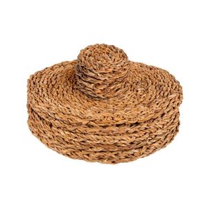 Best Selling Sustainable Rustic Rattan Placemat Charger <b>Plates</b> Handcrafted Eco-friendly <b>Mats</b> & Pads from - Product Image 1
