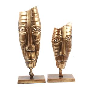 Escultura de mesa de aluminio con cobre natural y acabado de base negra Escultura decorativa personalizada para el hogar a la venta - Product Image 4