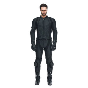 Combinaison de moto en cuir pour homme avec système de ventilation et protection CE - Product Image 1