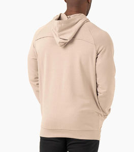 เสื้อฮู้ดดี้ผู้ชายคุณภาพสูง ผ้าฝ้าย 100% ขายส่ง ทรงโอเวอร์ไซส์ ซิปแบบสั่งทำ ไหล่ตก ผ้าฟลีซ ลายนูน หนา น้ำหนักมาก เหมาะสำหรับฤดูหนาว - Product Image 6