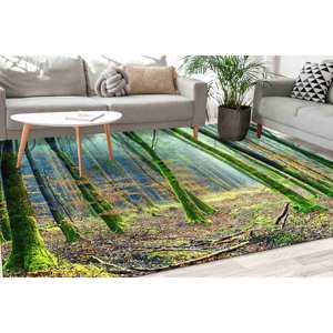 Forest View <b>Rug</b>: 3D Printed Anti-Slip Carpet,<b>Chenille</b> <b>Rug</b> - Product Image 2