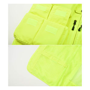 Nouveau gilet haute visibilité pour hommes de qualité supérieure respirant Logo personnalisé/Couleurs gilet haute visibilité léger pour hommes à prix réduit OEM bon marché - Product Image 6