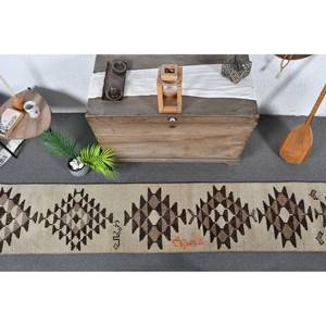 Vintage 18x11.7ft Turkish Bohemian Area <b>Rug</b> Beige Brown Patchwork Wool Latex Backing Classic Large Rectangle Hallway Design <b>Boho</b> - Product Image 5