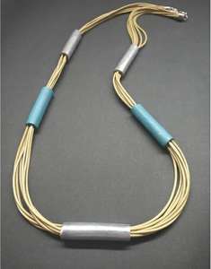 Vente en gros nouveauté, pendentif en métal de haute qualité, mode élégante, colliers colorés pour femmes, collier pour fiançailles, mariage - Product Image 3