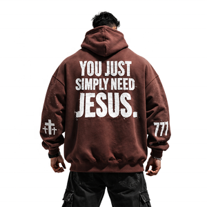 Sudadera con Capucha Unisex Extra Grande, 100% Algodón, Forro Polar Marrón, Secado Rápido, Estilo Urbano, para Gimnasio y Uso Invernal - Product Image 3