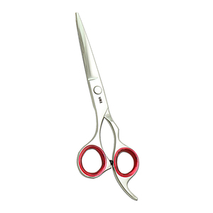 5.5 Inch <b>Left</b> <b>Handed</b> Professional Barber Shears Razor Edge Sharp Hairdressing <b>Scissors</b> High Carbon Steel Removable Finger Rest - Product Image 1