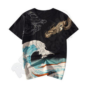 Camiseta Exclusiva de Algodón Puro para Hombre, Manga Corta, Cuello Redondo, Tallas Personalizadas, Camisetas Estampadas, Nueva Llegada, Camisetas de Fútbol Ligeras - Product Image 2