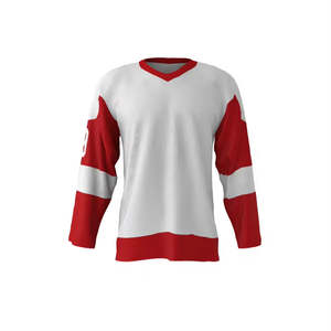 Maillot de hockey sur glace de qualité supérieure personnalisé, nouveau design, chemises à col en V, meilleures ventes, maillot de hockey sur glace pour hommes, prix raisonnable, OEM - Product Image 3