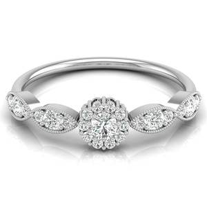 CVD HPHT Lab Grown Diamonds Anillo de compromiso de oro sólido para mujeres Rose Gold Plated Jewelry Design Alibaba Trending Deal 2025 - Product Image 3