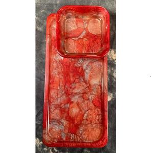 Bandeja de servicio de resina de diseño personalizado de lujo Bandeja decorativa de estilo moderno de calidad premium para exportación mundial desde la India - Product Image 6