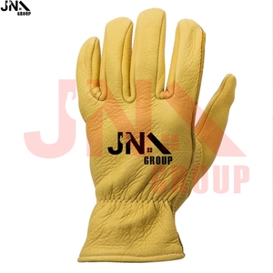 Gants de conducteur en cuir de vachette Gants de travail pour hommes Gants de sécurité pour la construction industrielle - Product Image 5