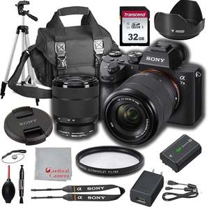 OFERTA Cámara sin Espejo de Fotograma Completo Alpha A7 III (ILCEM3K-B) con Lente Intercambiable de 28-70 mm y Pantalla LCD de 3 Pulgadas, Nueva en Stock - Product Image 1