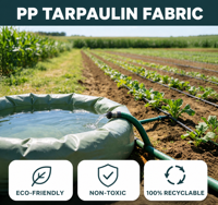 Rouleau de tissu en bâche PP imperméable non toxique pour réservoirs d'eau flexibles, revêtements de piscine et irrigation