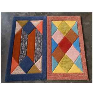 Tapis de porte en laine antidérapant, écologique, à poils longs, lavable, avec un design uni pour un usage domestique et commercial - Product Image 2