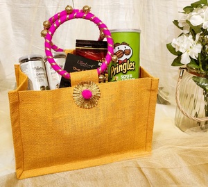 Bolsa de compras de yute ecológica de alta calidad, bolsa de arpillera con logotipo personalizado, el mejor precio de mercado para bolsas naturales de alta calidad - Product Image 4