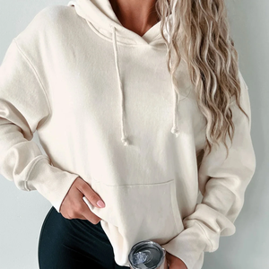 Sudadera con capucha oversize informal para mujer, de gran gramaje (500+ GSM), nueva, gruesa y cálida, tipo sudadera y sudadera con capucha. - Product Image 5