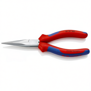 Alicates de telefonista Knipex extra delgados con mangos multicomponentes y puntas finas, mangos cromados - Product Image 2