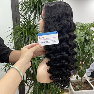 TOP PRODUIT 24 Pouces Remy Hair Longue Durée Vapeur Vague Profonde Perruque Vietnamienne Extension de Cheveux Expédiée Dans Le Monde Entier - Product Image 1