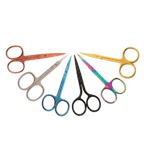 Ciseaux à ressort d'extension de cils de marque privée les plus vendus en acier inoxydable avec emballage de boîte de carte 1 pièce - Product Image 3