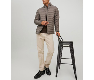 Vente Chaude Blousons d'hiver matelassés pour hommes, écologiques, grande taille, coupe oversize, décontractés, à capuche, coupe-vent, zippés, rembourrés, vente en gros - Product Image 4