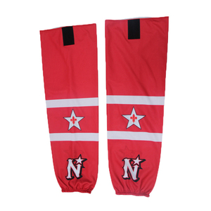 High Quality <b>Polyester</b> Adults Hockey <b>Socks</b> Custom Design Heat-Transfer Printed BAIFA ENTERPRISES BE-015 with OEM Team Name - Product Image 6