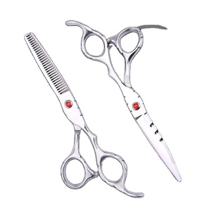 Tijeras de pelo de acero 440c tijera de pelo tijeras de peluquero tijeras de corte de pelo profesionales de 6 pulgadas - Product Image 1