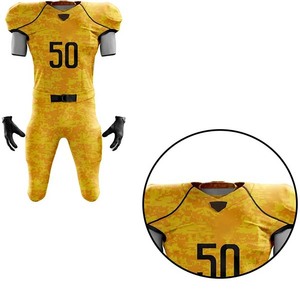 Uniforme de fútbol americano con logotipo impreso personalizado para hombre, nuevo diseño con mangas cortas transpirables, venta al por mayor - Product Image 5